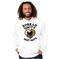 thumbnail image 5 of Spread Unity Not Hate Social Justice Hoodie Sweatshirt Women Men Brisco Brands L, 5 of 6