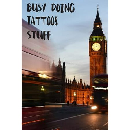 Busy Doing Tattoos Stuff: Big Ben In Downtown City London With Blurred Red Bus Transportation System Commuting in England Long-Exposure Road Bla