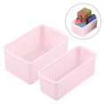 thumbnail image 3 of Cestas de Almacenamiento Zulema 2pcs 1/12 Rosa Mini Canasta de Casa de Muñecas, 3 of 8