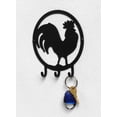 thumbnail image 2 of Spectrum Diversified 93310-24 Rooster 3-Hook Key Rack, Black, 2 of 3