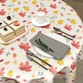thumbnail image 5 of Watercolor Maple Leaves Table Cloth - Fall Floral Leaf Tablecloth Botanical Flowers Table Cover Round Plant Circle Table Clothes 60 Inch for Picnic Party Dining Room, 5 of 6