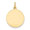 thumbnail image 4 of 14k Polished and Satin Solid Our Lady of Loreto Medal Round Charm XR343, 4 of 4