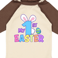thumbnail image 4 of Inktastic My 1st Easter One with Bunny Ears and Tail Boys or Girls Long Sleeve Baby Bodysuit, 4 of 5
