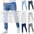 thumbnail image 3 of Zormilly Skinny Jeans Men Stretch Ripped Straight Leg Jeans with Pockets Fashion Casual Distressed Denim Pants, S-2XL, 3 of 6