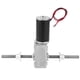 thumbnail image 1 of Worm Gear Motor M8 Dual Shaft Double Right Hand Thread Reduction Motor with FlangeReduction Ratio 30, 1 of 5