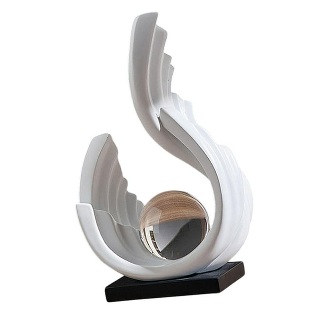 Escultura abstracta, estatua artística moderna, artesanía, estatuilla decorativa, adorno de mesa para oficina, sala de estar, entrada, decoración del Estilo A