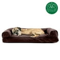 thumbnail image 6 of FurHaven Pet Products Quilted Pillow Sofa Pet Bed for Dogs & Cats - Coffee, Medium, 6 of 9