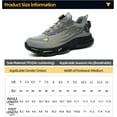 thumbnail image 5 of Steel Toe Shoes for Men Women Safety Work Shoes Air Cushion Construction Industrial Shoes Safety Shoes Lightweight Steel Toe Sneakers for Men, 5 of 13