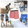 thumbnail image 4 of Balery Red And White Stripes Calzoncillos bóxer para hombre, ropa interior de algodón suave y transpirable con cinturilla de nailon-X-Large, 4 of 5