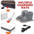 thumbnail image 4 of Calentadores de pies de invierno, suaves y eléctricos, botas de nieve con USB, lavables y eléctricas, para esquí, 4 of 8