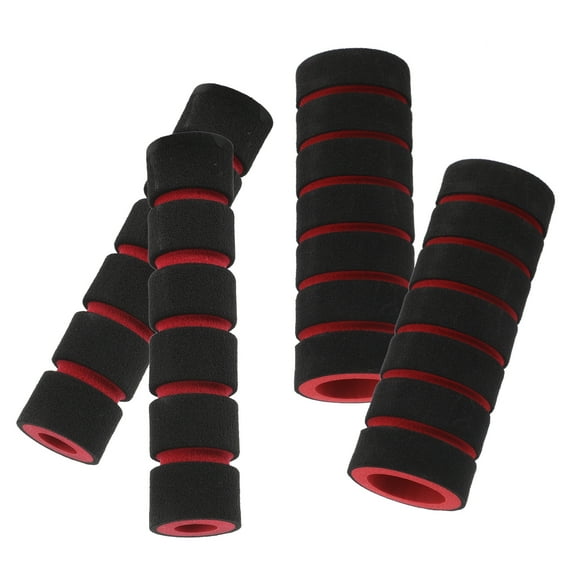 OUNONA Motorcycle Handlebar Grips Anti- Sponge Covers for Electric Bikes Red Comfortable