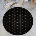 thumbnail image 4 of Flower of Life Round Rug, Sacred Geometry Rug, Flower of Life, Spiritual Rug, Floor Rug, Sacred Geometry Decor Rug, Floral Design (3.2 feet / 39 inc / 100 cm), 4 of 8