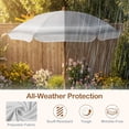 thumbnail image 5 of OLAKIDS Kids Picnic Table, Outdoor Toddler Patio Furniture Set with 2 Folding Chairs Adjustable Foldable Umbrella for Garden Backyard Beach, 5 of 9