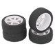 thumbnail image 2 of 4 Uds neumáticos de coche RC rueda de coche Universal de plástico de goma para Tamiya TT01 TT02 XV01 XV02 1/10 vehículo de Control remoto blanco, 2 of 10
