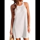 thumbnail image 3 of Vestidos de Verano de Crochet para Mujer, Calados, Blancos, Talla M, 3 of 6