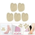 thumbnail image 6 of 5 Pairs Sandals High Foot Pads Reusable Soft Ball of Foot Cushions Forefoot Pads for Women Prevention Pads - Skin Color, 6 of 8