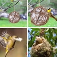 thumbnail image 4 of Casas para colibríes para colgar en el exterior, nidos de colibríes hechos de bolas de ratán, materiales para nidos de pájaros, material para casas de colibríes, regalos para amantes de la naturaleza, 4 of 7