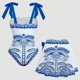 thumbnail image 5 of Tankini de moda para mujer, bikini de dos piezas con estampado floral, traje de baño deportivo ajustado de dos piezas, traje de baño para mujer, trajes de baño para mujer, tankinis, traje de baño para, 5 of 8