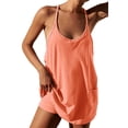 thumbnail image 2 of Sleeveless Women 2 Pieces Yoga Sets Tank Mini Dress & Leggings, 2 of 5