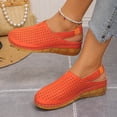 thumbnail image 2 of Rvasteizo Women Elegant Shoes Thick Sole Wedge Hollow Out Breathable Layout for Summer Daily Wear, 2 of 5