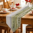 thumbnail image 2 of Spring Country Table Runner Linen Burlap Table Runner 108 Inches Long Nature Landscape Wildflower Botanical Scene Dresser Scarves for Kitchen Island Coffee Dining Room Party Holiday Decor 13"x108", 2 of 8