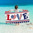 thumbnail image 4 of Independence Day Beach Towel Microfiber Beach Towel for Adults,Lightweight Quick Dry Absorbent Compact Sand Free Beach Towel for Swimming Pool,Camping,Yoga,Travel 55.12x27.56 inch, 4 of 5