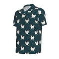 thumbnail image 2 of Vsdgher Funny Chicken Print Men's Short Sleeve Stretch Polo Shirt, Moisture-Wicking Performance Polo Shirt, 2 of 8