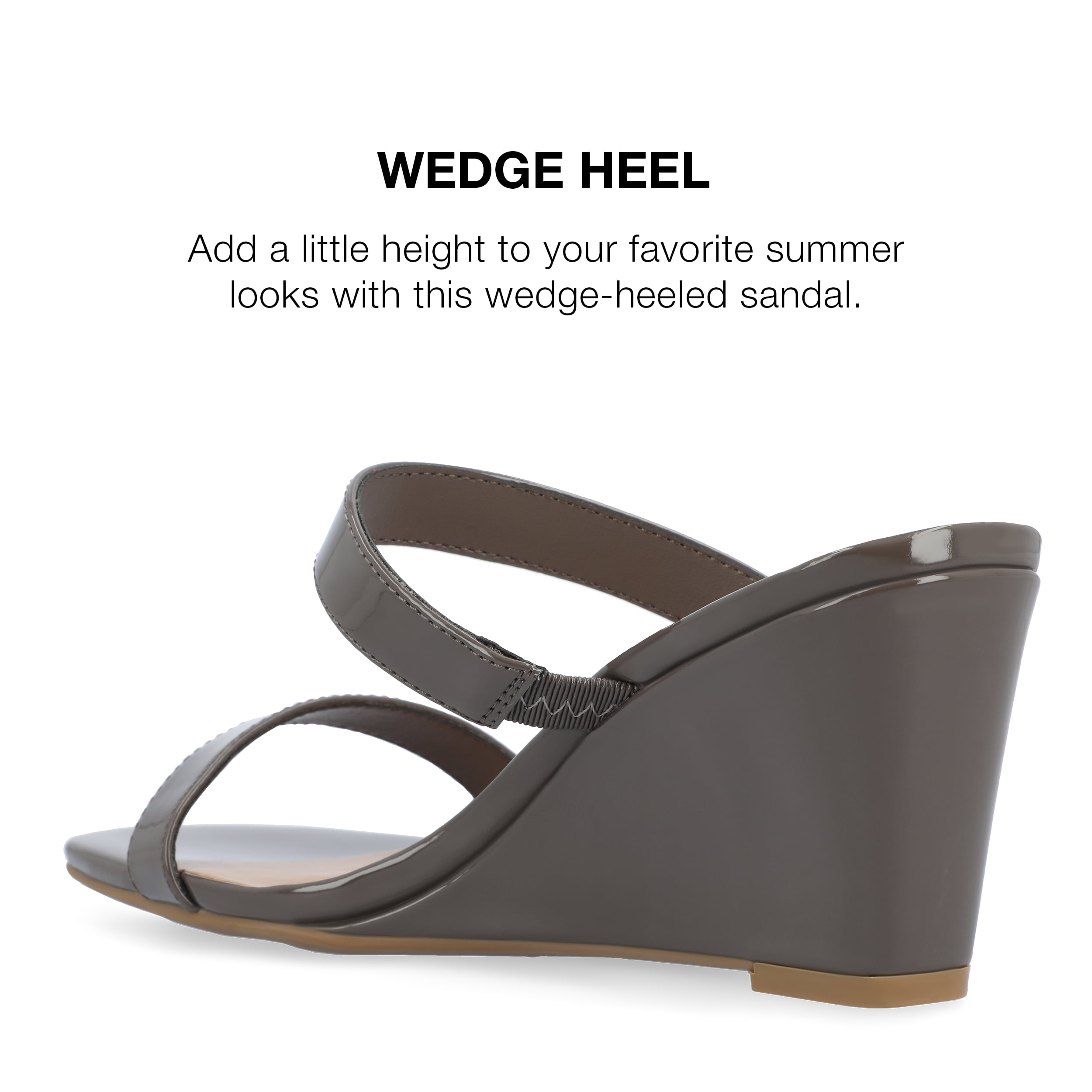 Journee Collection Womens Clover Tru Comfort Foam Low Heel Wedge Sandals