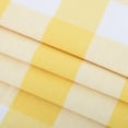 thumbnail image 6 of Buffalo Check Kitchen Tier Curtais 36 inches Long Plaid Gingham Rod Pocket Classic Cafe Curtains Country Farmhouse Kitchen Short Curtains 2 Panels Yellow & White, 6 of 6