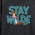 thumbnail image 3 of Zootopia 2 - Nick The Fox Stay Wilde - Women's French Terry Long Sleeve Pullover, 3 of 5