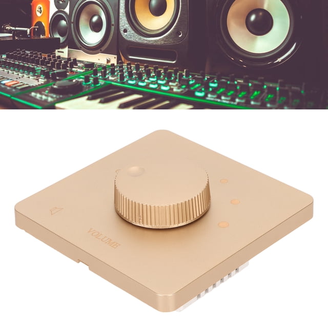 Controlador De Volumen Del Altavoz, Perilla De Control De Volumen De Montaje En Pared De 50 W Con 5 Engranajes, Coincidencia De Impedancia De Control De Volumen En La Pared Para