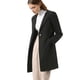thumbnail image 3 of Abrigo Largo de Invierno Allegra K Sin Cuello Negro Talla M para Mujer, 3 of 7