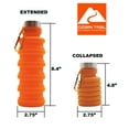 thumbnail image 5 of Ozark Trail 16 oz Collapsible Silicone Water Bottle with Carabiner, 5 of 7