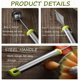 thumbnail image 2 of Cuchara para melón de acero inoxidable, pelador de frutas, herramienta de corte multifunción para ensaladas de frutas, 4 Uds., 2 of 5