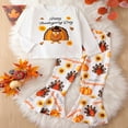 thumbnail image 5 of KPOPLK Girls Clothes Little Girl Outfits Fall WInter Long Sleeve Flare Pants Set for 4T 5T 6T 7T Girl Clothing Set,Size 4-5 Years, 5 of 9