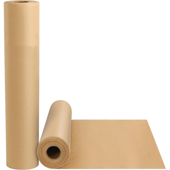 Brown Wrapping Paper Roll for Moving Boxes, Craft Kraft Paper for Gift Floral Bouquet, Poster Bulletin Board Paper
