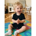 thumbnail image 4 of BemeyourBBs 3 Pack Newborn Baby Boy Girl Summer Clothes Rib Knit Romper Infant Solid Color Crew Neck Short Sleeve Jumpsuit One Piece Outfits, 4 of 9