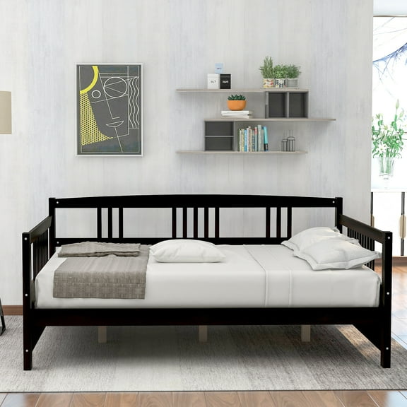 Wood Daybed Full Size Daybed with Support Legs