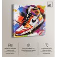 thumbnail image 2 of Bright Bold Splash Sneaker Canvas Sneaker Head Prints by Art Remedy, Gallery Wrapped, 16" x 16", 2 of 7
