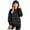 1#Black, variant on Kiijoy Toddler Girls Hoodie Solid Long Sleeve Hooded Sweatshirt with Pocket, Sizes 4-5