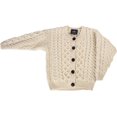 thumbnail image 4 of Aran Woollen Mills Cardigan Sweater for Kids 100% Premium Soft Merino Wool Cable Knitted Made in Ireland, 4 of 6