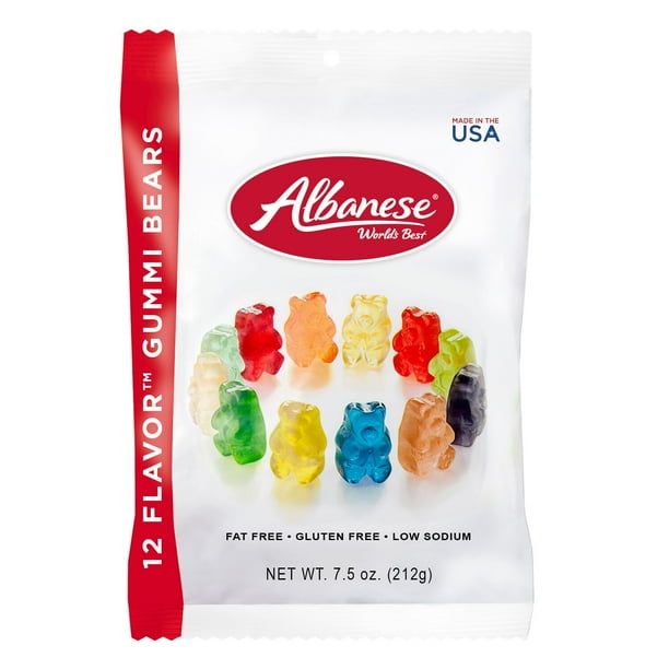 Albanese Fat-free Gluten-free Assorted Flavors Gummi Bears 75 Oz - Walmartcom