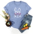 thumbnail image 4 of Pntutb Mujer Casual Cuello Redondo Pascua Impreso Camiseta Suelta Manga Corta Tops Blusa Pntutb Pntutb-1450, 4 of 5