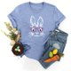thumbnail image 4 of Blusa informal de manga corta con cuello redondo y estampado de Pascua para mujer Pompotops hfajkhk127852, 4 of 5