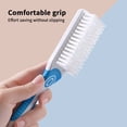 thumbnail image 3 of harmtty Shoe Brush Soft Bristle Non-Slip Comfortable Grip Hanging Hole Easy to Store Multifunctional Reusable Long Handle Clothes Shoes Scrub Brush Kitchen for Bathroom,Green, 3 of 8