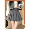 thumbnail image 5 of New pleated skirt for 2025 Womens Mini Skirts Japanese School High Waist Kawaii Cute grey Plaid Skirt Uniform Harajuku Jupe, 5 of 8