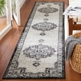 thumbnail image 2 of SAFAVIEH Brentwood Gisselle Oriental Runner Rug, Black/Ivory, 2' x 9', 2 of 8