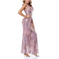 thumbnail image 2 of ROMANCE VICTORY Women's Sexy V Neck Sleeveless Sequined Evening Mermaid Party Dress, 2 of 6