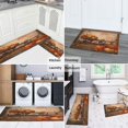 thumbnail image 6 of 2 Pieces Of Kitchen Rugs and Mats Non Skid Washable Fall (114) Kitchen Mat,Floor Cushion Waterproof Rug,Rubber Backed Area Rugs for Laundry 47*17+30*17, 6 of 7