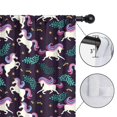 thumbnail image 4 of Unicorn Pattern Blackout Kids Curtains,Childrens Insulated Curtains Set Of 2,Bedroom Essentials,Toddler Room Decor 42x54in(106x137cm), 4 of 4